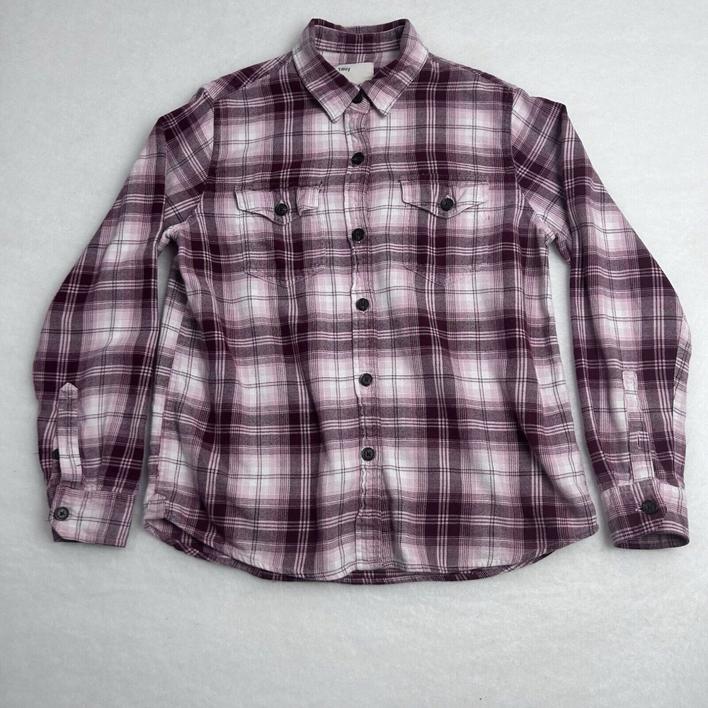 Tilley Womens Med. Plaid Button Up Rustic Casual Camp Farm Western Classic Shirt